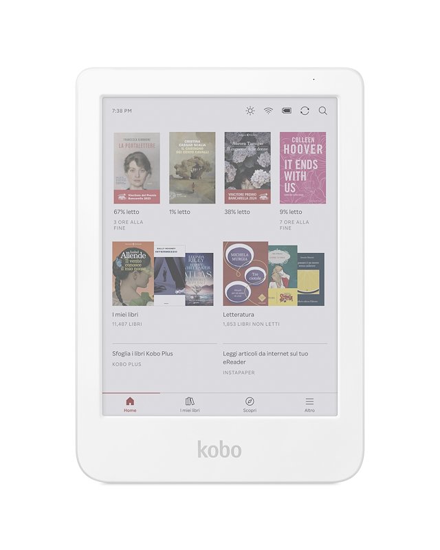 Lettore E-Book KOBO Clara Colour, Bianco