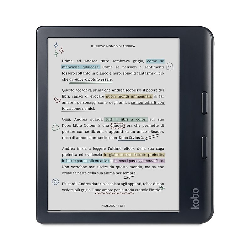 Lettore E-Book KOBO Libra Colour, Nero