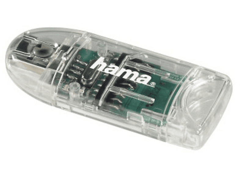 Lettore schede di memoria HAMA USB 2.0 "8 in 1" slim, SD, SDHC, SDXC, MMC, MMC plus, miniSD,mini microSD, microSDHC, Trasparente Lettore schede di memoria HAMA USB 2.0 "8 in 1" slim, SD, SDHC, SDXC, MMC, MMC plus, miniSD,mini microSD, microSDHC, Trasparente