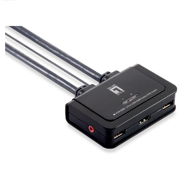 Level One Kvm Switch 2PORT USB Hdmi Cable KVM-0290