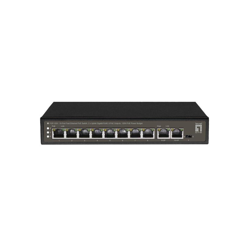 Levelone fgp-1031 switch di rete non gestito gigabit ethernet (10/100/1000) supporto power over ethernet (poe) nero Levelone fgp-1031 switch di rete non gestito gigabit ethernet (10/100/1000) supporto power over ethernet (poe) nero