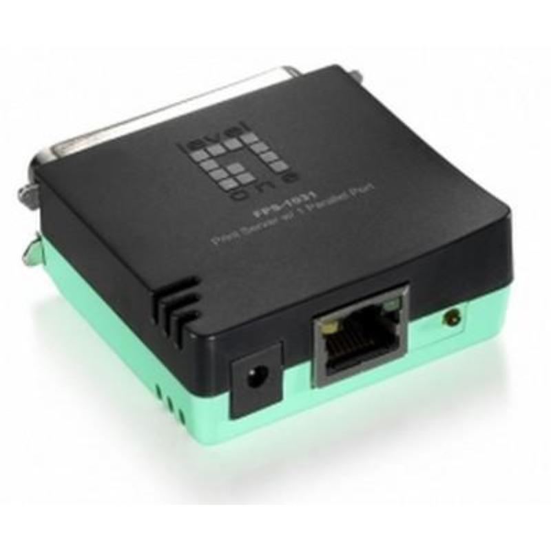 Levelone fps-1031 server di stampa lan ethernet nero, verde