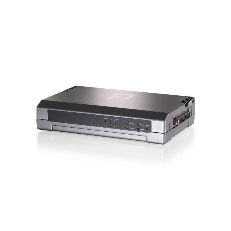 Levelone fps-1033 server di stampa lan ethernet grigio