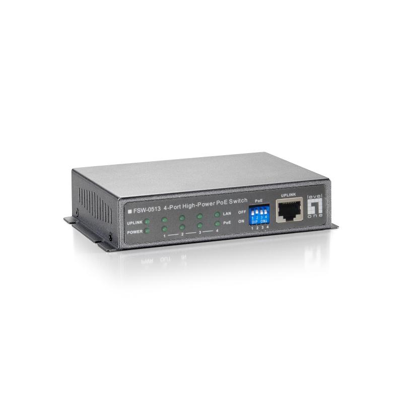 Levelone fsw-0513 switch di rete fast ethernet (10/100) supporto power over ethernet (poe) nero, grigio