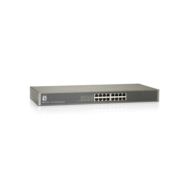 Levelone fsw-1650 switch di rete non gestito fast ethernet (10/100) grigio Levelone fsw-1650 switch di rete non gestito fast ethernet (10/100) grigio