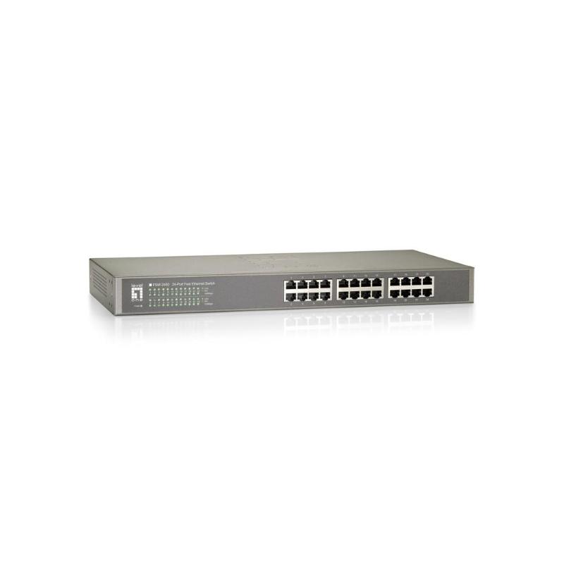 Levelone fsw-2450 switch di rete non gestito fast ethernet (10/100) nero Levelone fsw-2450 switch di rete non gestito fast ethernet (10/100) nero