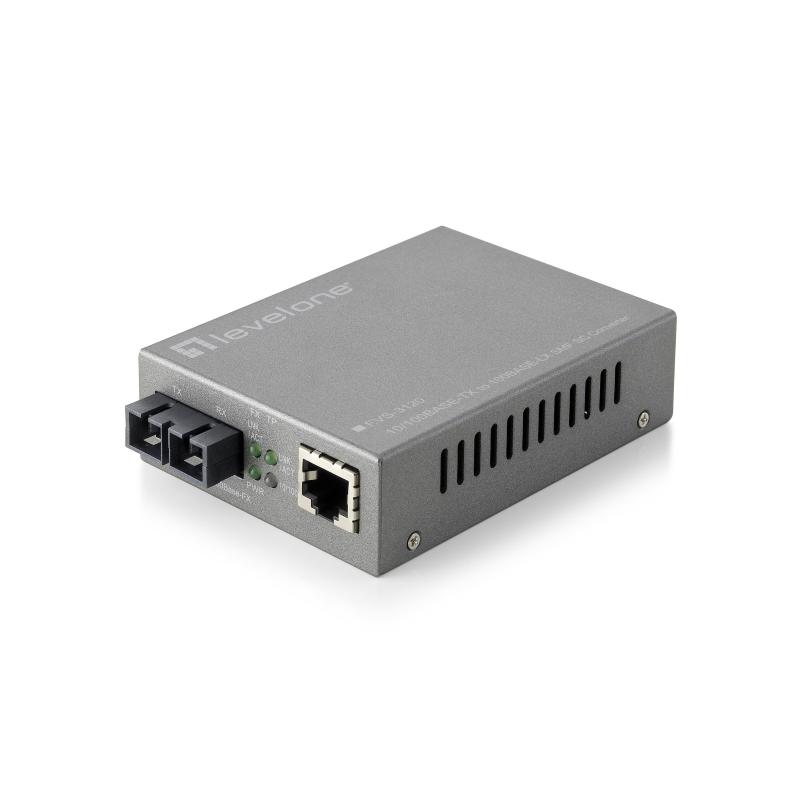 Levelone fvs-3120 convertitore multimediale di rete 100 mbit/s modalità singola grigio Levelone fvs-3120 convertitore multimediale di rete 100 mbit/s modalità singola grigio