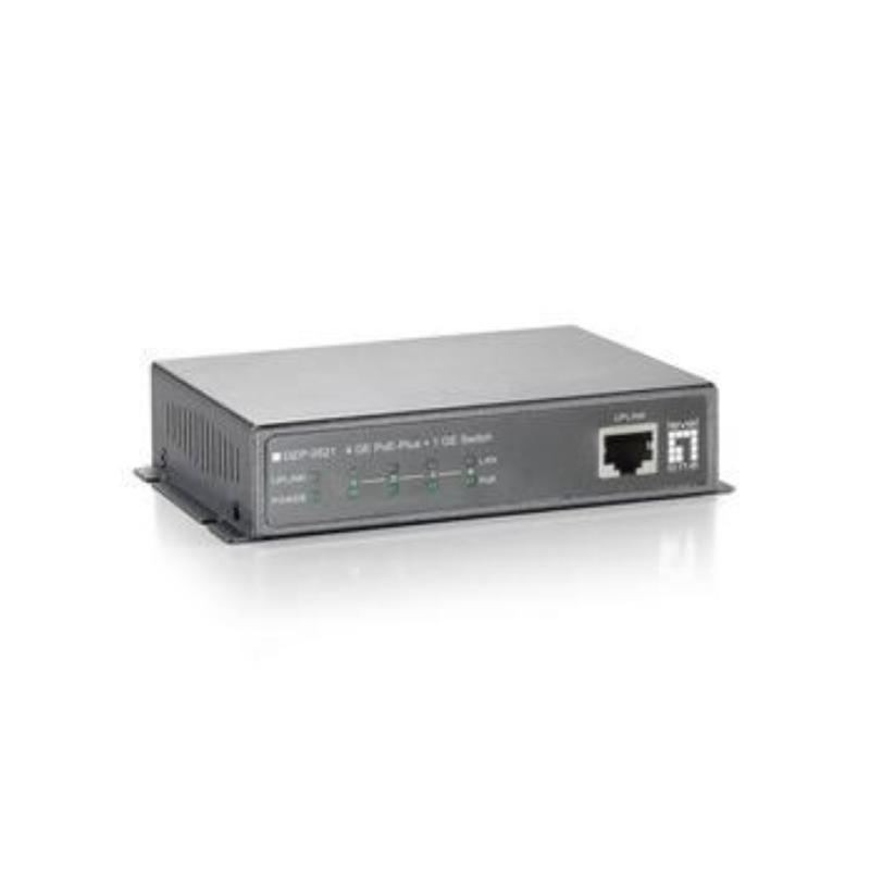 Levelone gep-0521 switch di rete non gestito gigabit ethernet (10/100/1000) supporto power over ethernet (poe) grigio