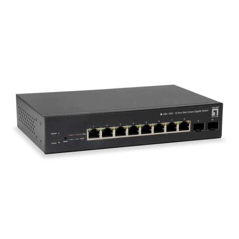Levelone gep-1051 switch di rete gestito l2/l3/l4 gigabit ethernet (10/100/1000) supporto power over ethernet (poe) nero Levelone gep-1051 switch di rete gestito l2/l3/l4 gigabit ethernet (10/100/1000) supporto power over ethernet (poe) nero