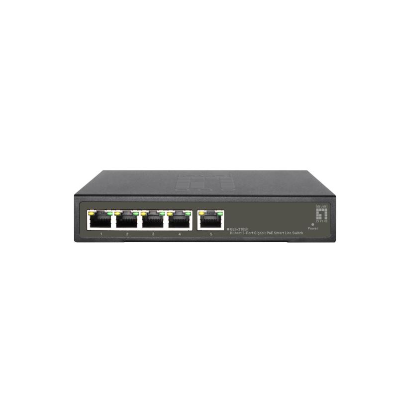 Levelone ges-2105p switch di rete gestito l2 gigabit ethernet (10/100/1000) supporto power over ethernet (poe) nero