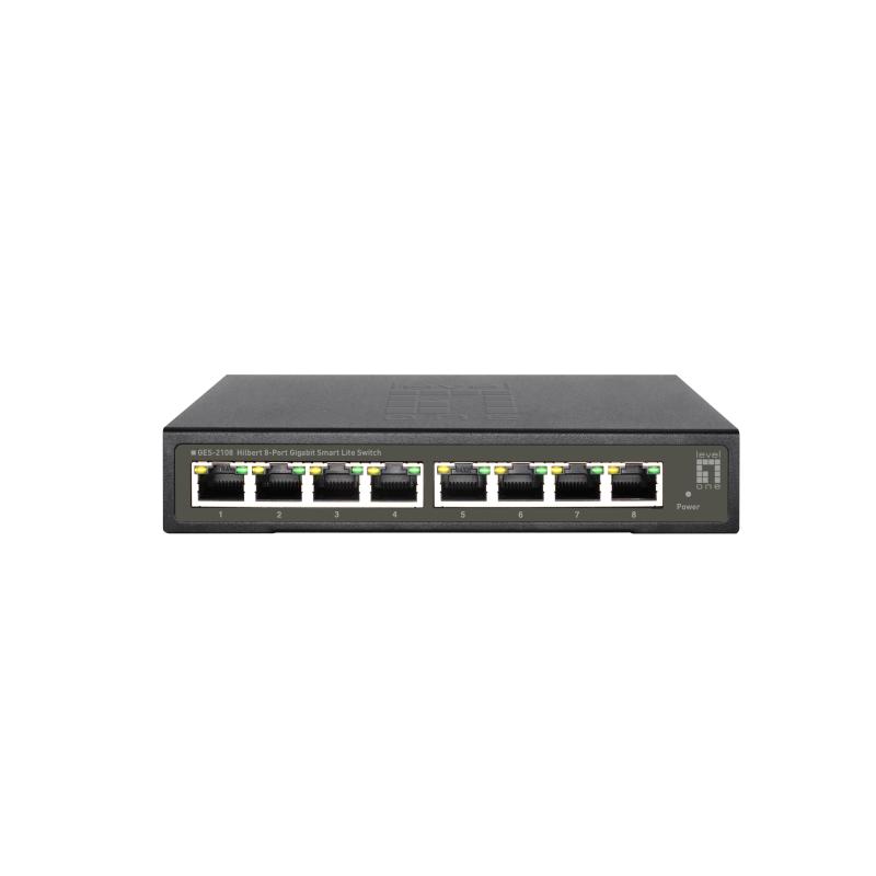 Levelone ges-2108 switch di rete gestito l2 gigabit ethernet (10/100/1000) nero Levelone ges-2108 switch di rete gestito l2 gigabit ethernet (10/100/1000) nero