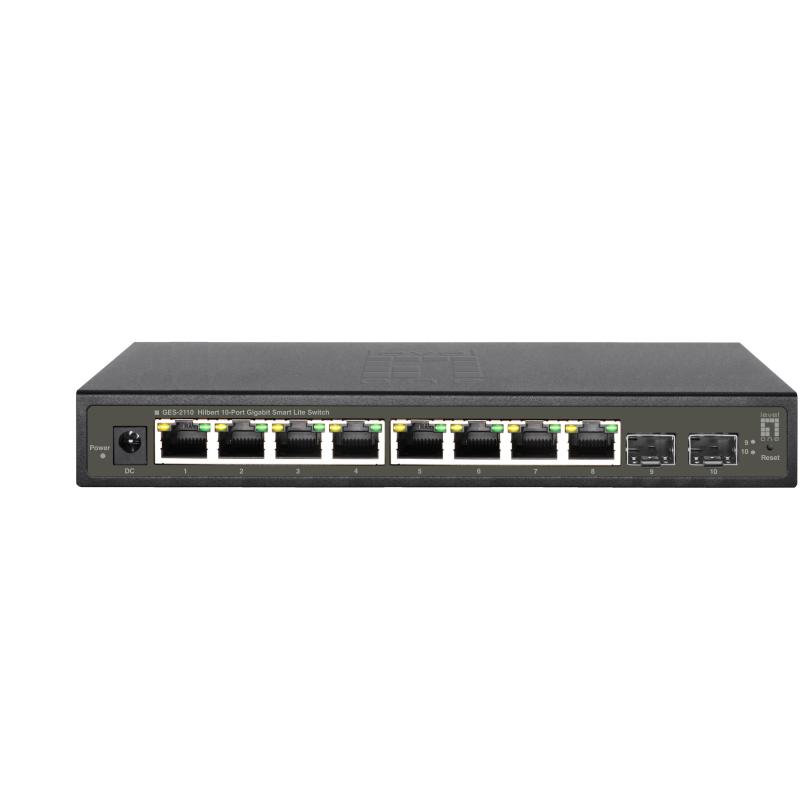 Levelone ges-2110 switch di rete gestito l2 gigabit ethernet (10/100/1000) nero