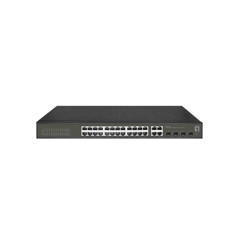 Levelone ges-2128 switch di rete gestito l2 gigabit ethernet (10/100/1000) nero Levelone ges-2128 switch di rete gestito l2 gigabit ethernet (10/100/1000) nero