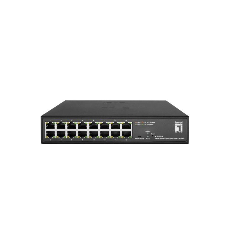 Levelone ges-2216 switch di rete gestito l2 gigabit ethernet (10/100/1000) nero Levelone ges-2216 switch di rete gestito l2 gigabit ethernet (10/100/1000) nero