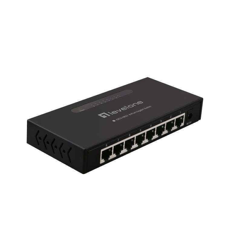 Levelone geu-0822 switch di rete non gestito gigabit ethernet (10/100/1000) nero Levelone geu-0822 switch di rete non gestito gigabit ethernet (10/100/1000) nero