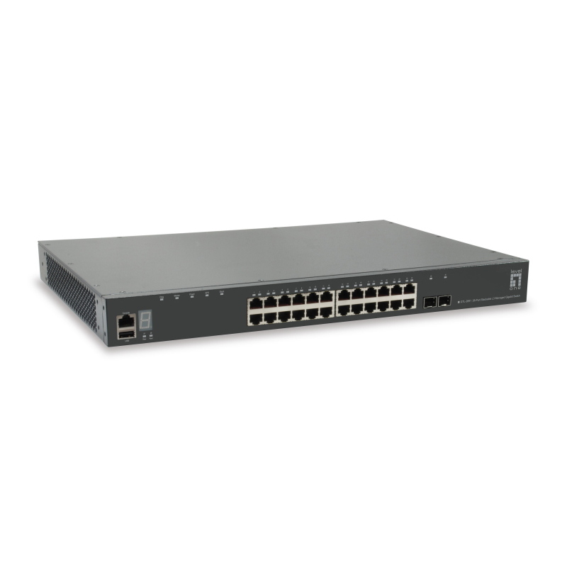Levelone gtl-2891 switch di rete gestito l3 gigabit ethernet (10/100/1000) grigio