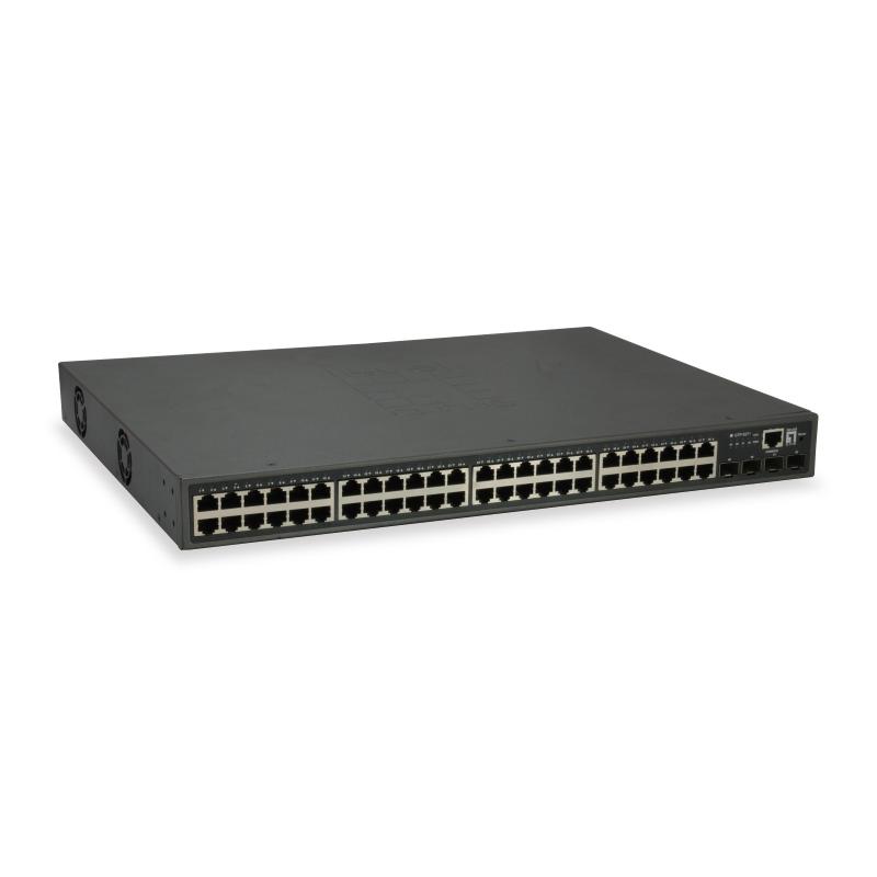 Levelone gtp-5271 switch di rete gestito l3 gigabit ethernet (10/100/1000) supporto power over ethernet (poe) grigio