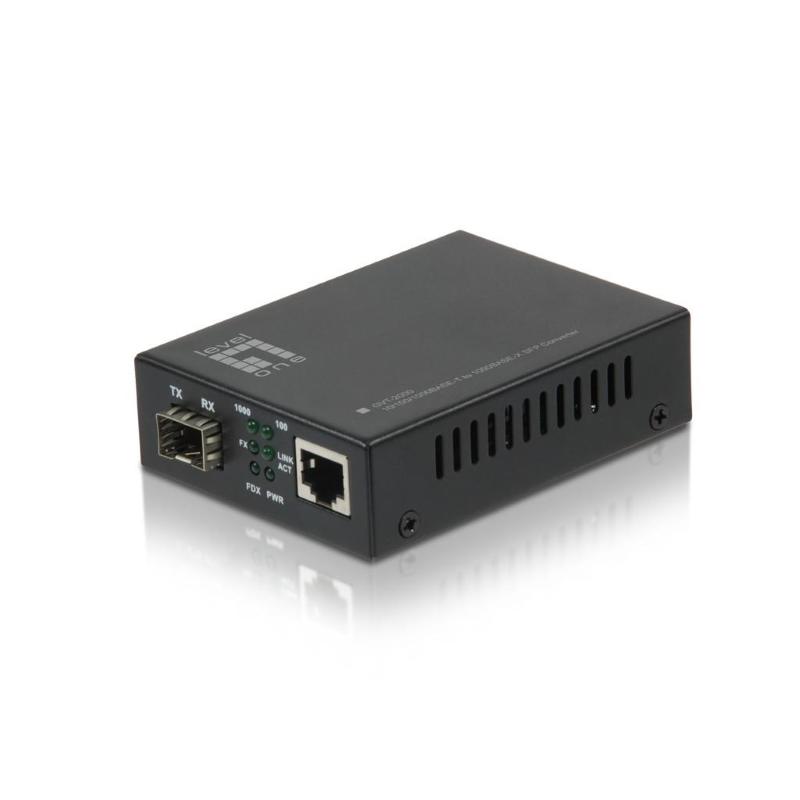 Levelone gvt-2000 convertitore multimediale di rete 1000 mbit/s modalità multipla nero Levelone gvt-2000 convertitore multimediale di rete 1000 mbit/s modalità multipla nero