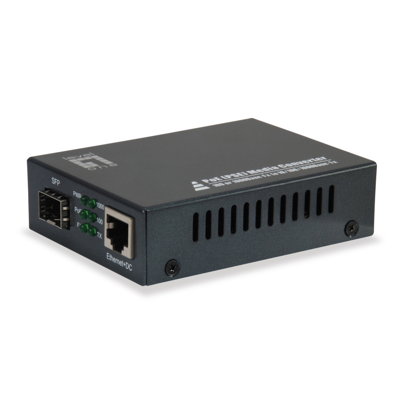 Levelone gvt-2012 convertitore multimediale di rete 1000 mbit/s nero