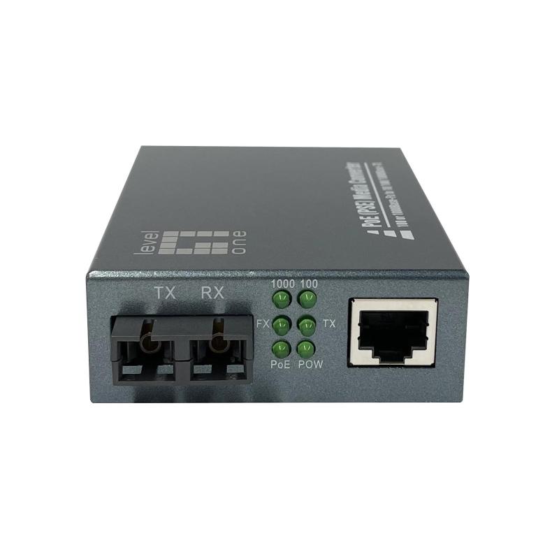 Levelone gvt-2013 convertitore multimediale di rete 1000 mbit/s 850 nm modalità multipla grigio