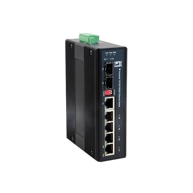 Levelone ies-0600 switch di rete gigabit ethernet (10/100/1000) nero Levelone ies-0600 switch di rete gigabit ethernet (10/100/1000) nero