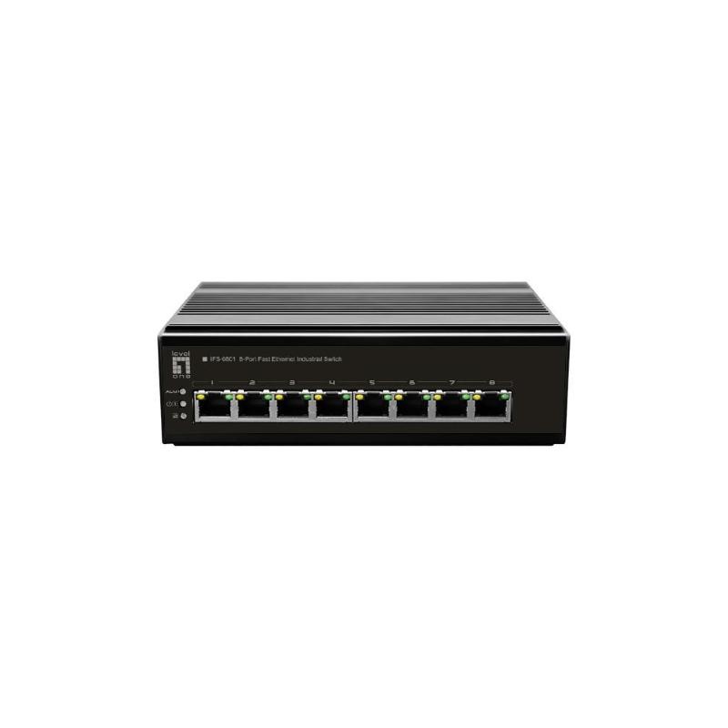 Levelone ifs-0801 switch di rete non gestito fast ethernet (10/100) nero