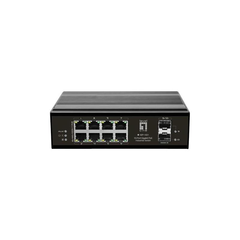 Levelone igp-1031 switch di rete gigabit ethernet (10/100/1000) supporto power over ethernet (poe) nero