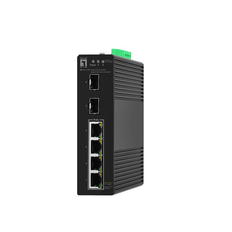 Levelone igs-2106p switch di rete gestito l2 gigabit ethernet (10/100/1000) supporto power over ethernet (poe) nero
