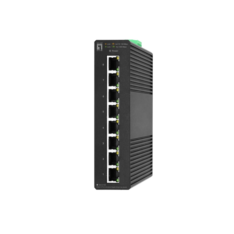 Levelone igs-2108 switch di rete gestito l2 gigabit ethernet (10/100/1000) nero Levelone igs-2108 switch di rete gestito l2 gigabit ethernet (10/100/1000) nero
