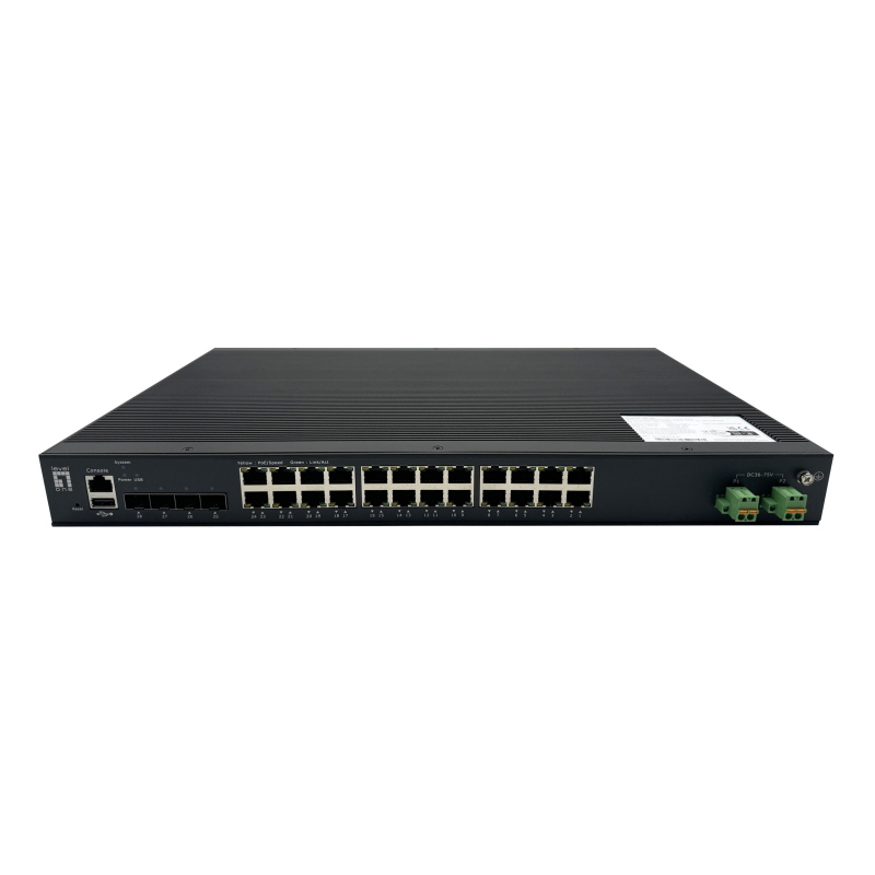 Levelone ixp-2871 switch di rete gestito l2+ gigabit ethernet (10/100/1000) supporto power over ethernet (poe) nero
