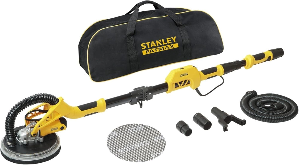Levigatrice da muro Stanley FATMAX SFMEE500S 750W 225 mm – Levigatrice giraffa con LED e aspirazione