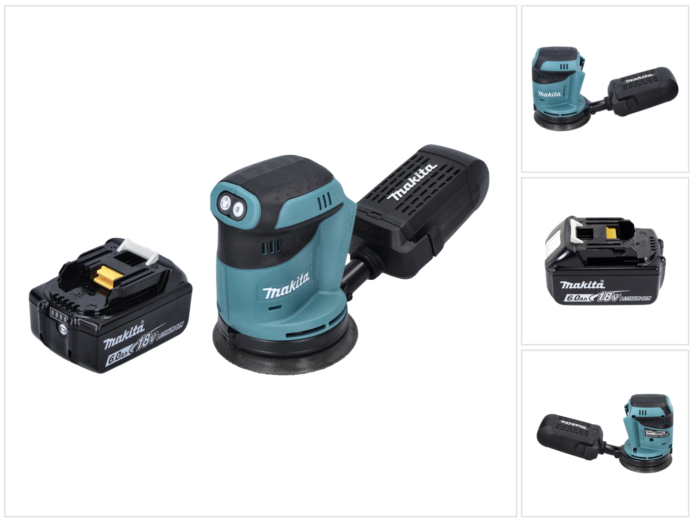 Levigatrice Orbitale A Batteria Makita Dbo 180 G1 18 V - 125 Mm + 1x Batteria 6,0 Ah - Senza Caricabatterie