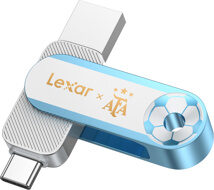 Lexar D500 Dual USB 3.2 - Unità a Stato Solido, Edizione AFA, Co-branding Campionati del Mondo Argentina, 128 GB, Doppie Porte USB C/A, Velocità Fino a 400 MB/s, Alloggiamento in Metallo Lexar D500 Dual USB 3.2 - Unità a Stato Solido, Edizione AFA, Co-branding Campionati del Mondo Argentina, 128 GB, Doppie Porte USB C/A, Velocità Fino a 400 MB/s, Alloggiamento in Metallo