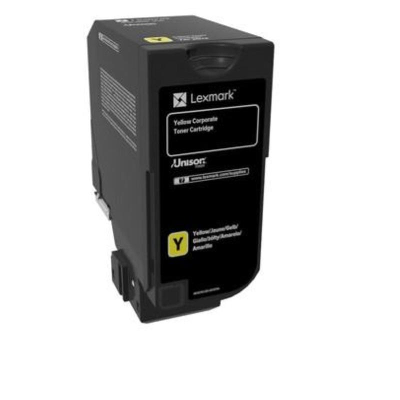 Lexmark 74c20ye cartuccia toner 1 pz originale giallo