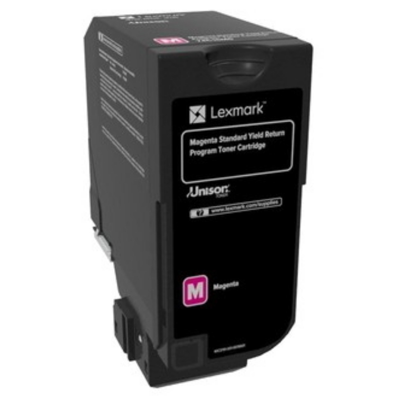 Lexmark 74c2sm0 cartuccia toner 1 pz originale magenta