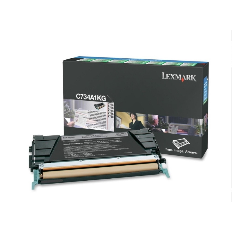 Lexmark c734a1kg cartuccia toner 1 pz originale nero