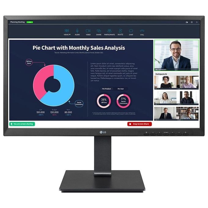 LG 24BP75CP-B Monitor PC 23.8'' 1920x1080 Pixel Full HD LED Nero