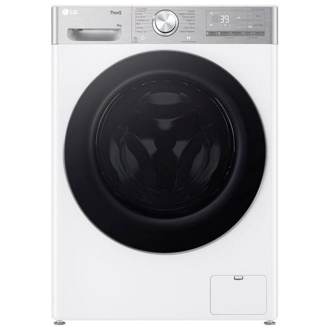 LG AI DD F4R9009TPWC LAVATRICE, Caricamento frontale, 9 kg, 13 programmi, Profondità 56,5 cm, Giri 1400 rpm, Bianca, livello rumorosità centrifuga 71 dB(A), Classe A LG AI DD F4R9009TPWC LAVATRICE, Caricamento frontale, 9 kg, 13 programmi, Profondità 56,5 cm, Giri 1400 rpm, Bianca, livello rumorosità centrifuga 71 dB(A), Classe A