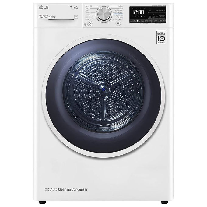 Lg - Asciugatrice Rnx5009twbb.agwqpis 9kg Classe B-ivory White + Pannello Nero