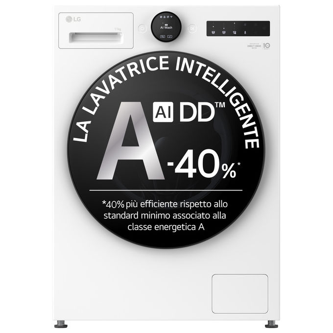 Lg - Lavatrice Ai Dd F4x7011twb 11 Kg Classe A-ivory White