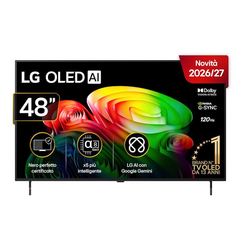 LG OLED AI B6 OLED48B65LA TV OLED, SMART TV, 48 ", Processore a8 4K Gen3, Umber Brown, Classe G