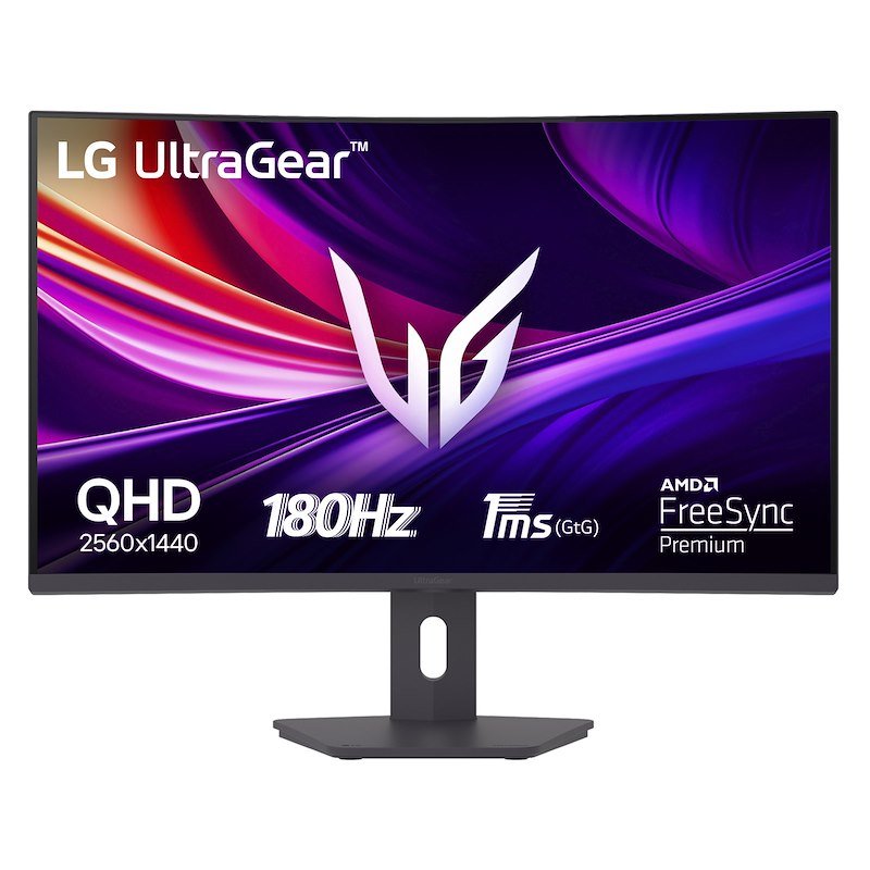 LG UltraGear 32G600A Monitor Gaming Curvo, 32 ", 2K UltraWide QHD, 2560 x 1440 Pixel, tempo di risposta 1 ms, refresh rate 180 Hz