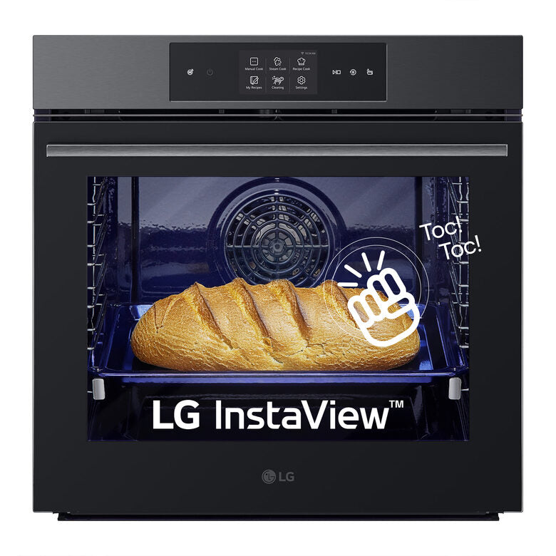 LG WSED7665B InstaView FORNO INCASSO Capacità 76 l, dimensoni: L 59,2 cm - A 59,4 P 56,9 cm, Black Steel, classe A++