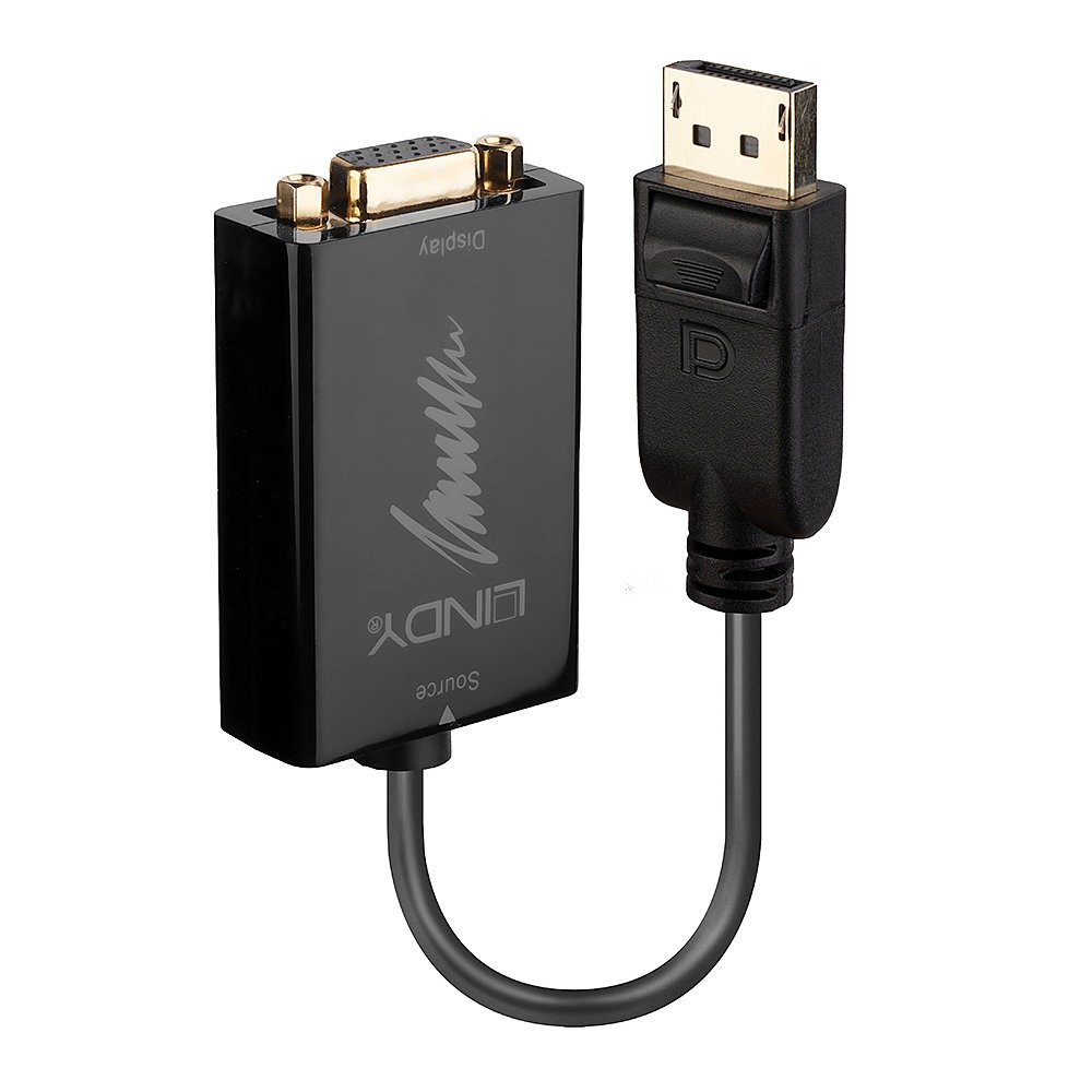 Lindy Adattatore Cavo Displayport/Vga M/F Attivo 15Cm