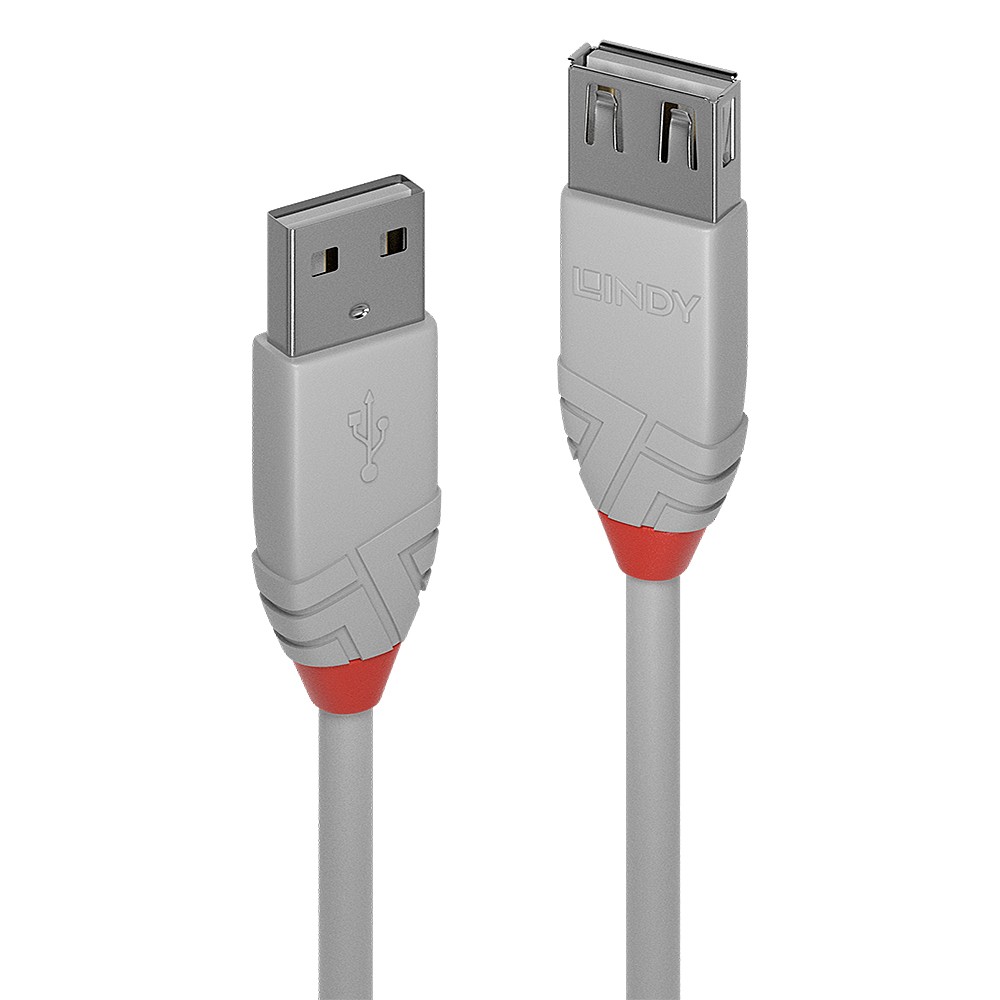 Lindy Cavo 05M Usb 2.0 Kabel Am / Af Cool Grey