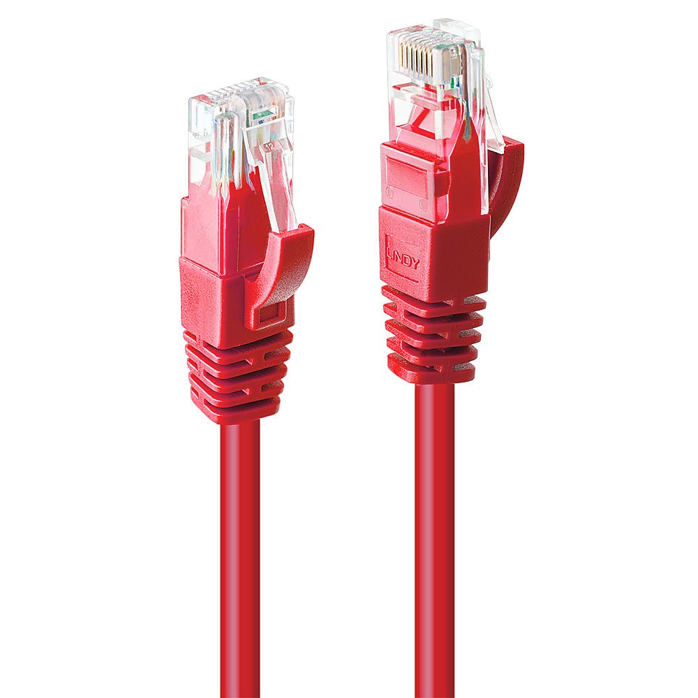 Lindy Cavo Di Rete Cat.6 U/Utp Rosso 0.5M