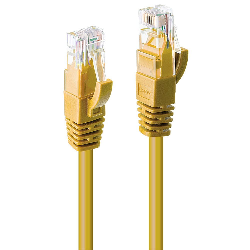 Lindy Cavo Di Rete U/Utp Cat.6 Giallo 0.3M