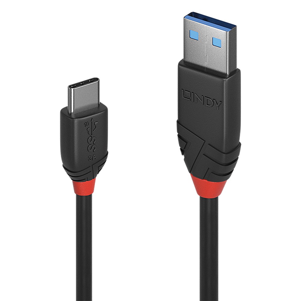 Lindy Cavo Usb 3.1 Tipo C/A Black Line 1.5M Lindy Cavo Usb 3.1 Tipo C/A Black Line 1.5M
