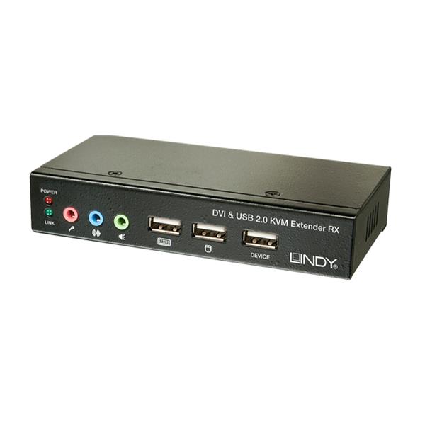 Lindy Extender Kvm CAT.6 Dvi USB Audio 39377