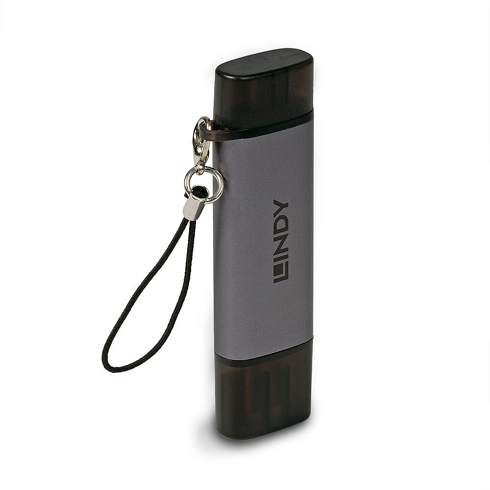 Lindy Lettore Di Schede Sd/Microsd Usb 3.2 Tipo C E A Lindy Lettore Di Schede Sd/Microsd Usb 3.2 Tipo C E A